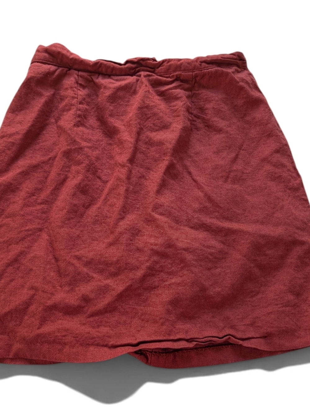 le chateau Brick Red Mini Skirt